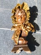 Art-nouveau Sculpture of young lady signed Méllili