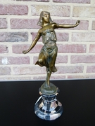 Art-deco Sculpture of a oriental dancing lady by Omerth