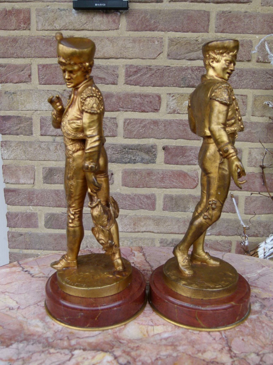 Napoleon III Pair sculptures by Lalouette 