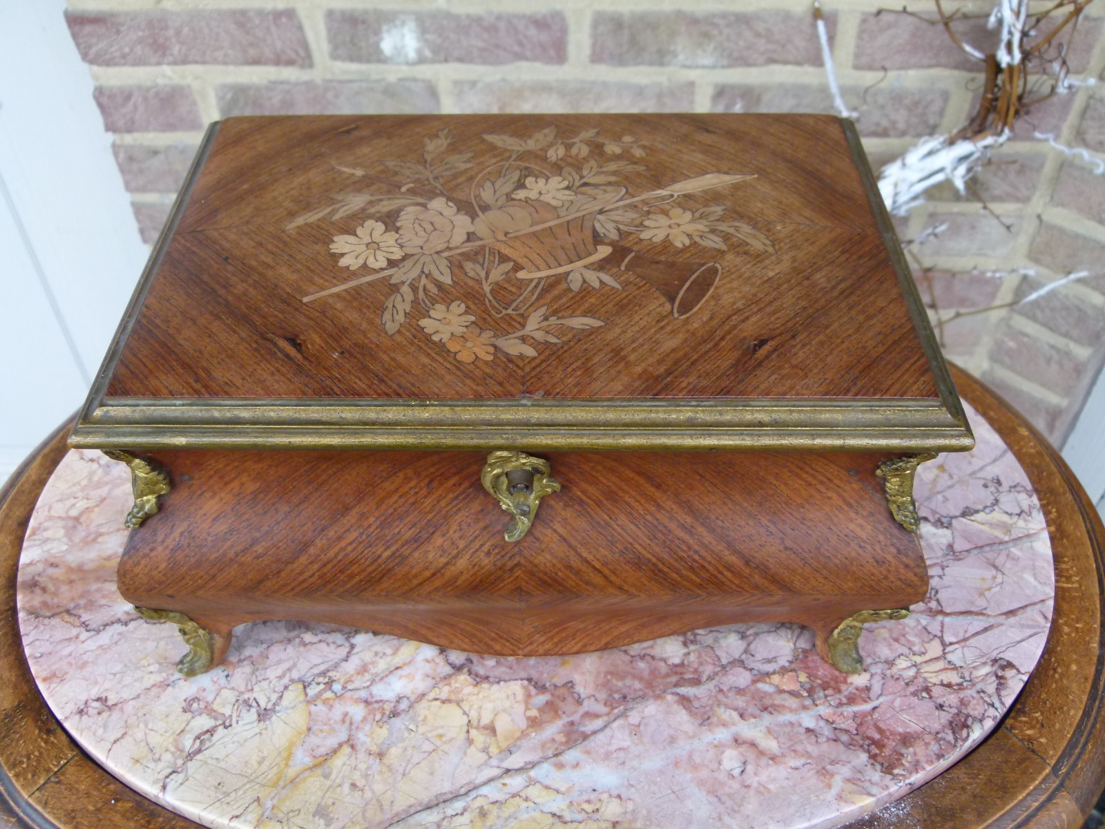 Napoleon III Box with marquetery and bronzes