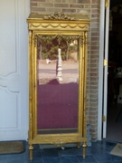 Louis 16 Gilded display vitrine cabinet