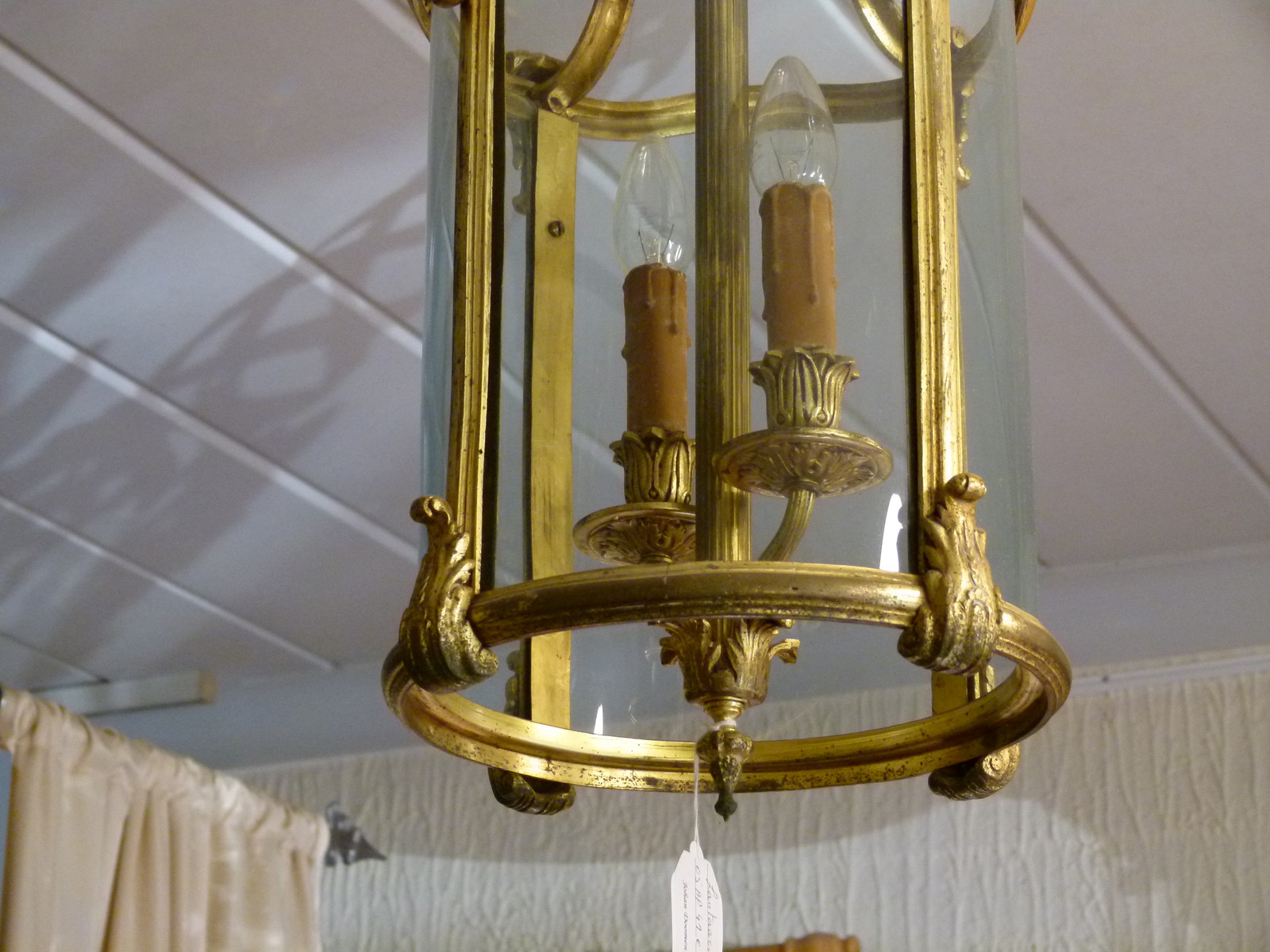 Bell epoque Round lantern hallamp