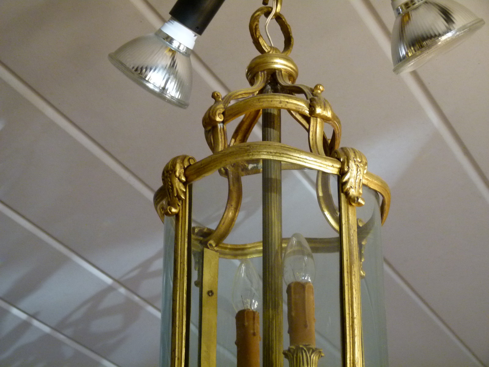Bell epoque Round lantern hallamp