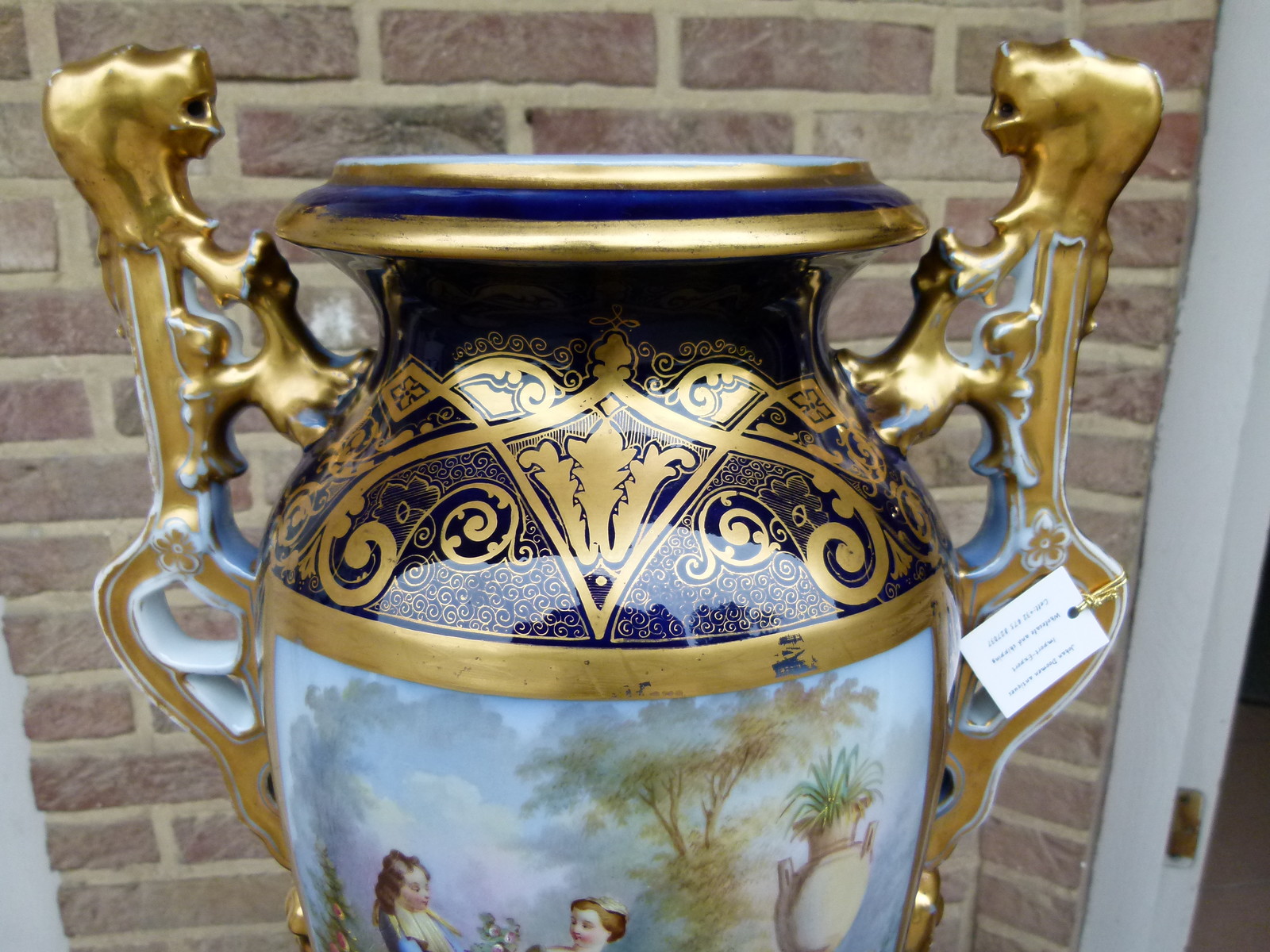 Louis Philippe Vase with romantic scene