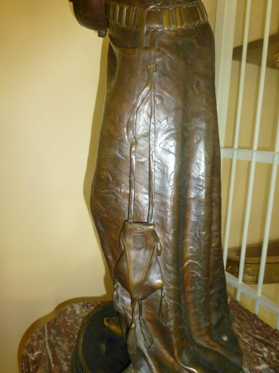 A large bronze sculpture