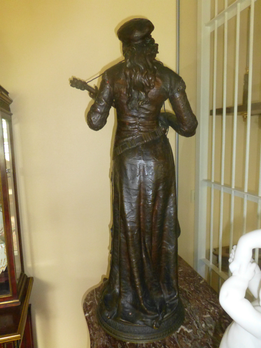 A large bronze sculpture