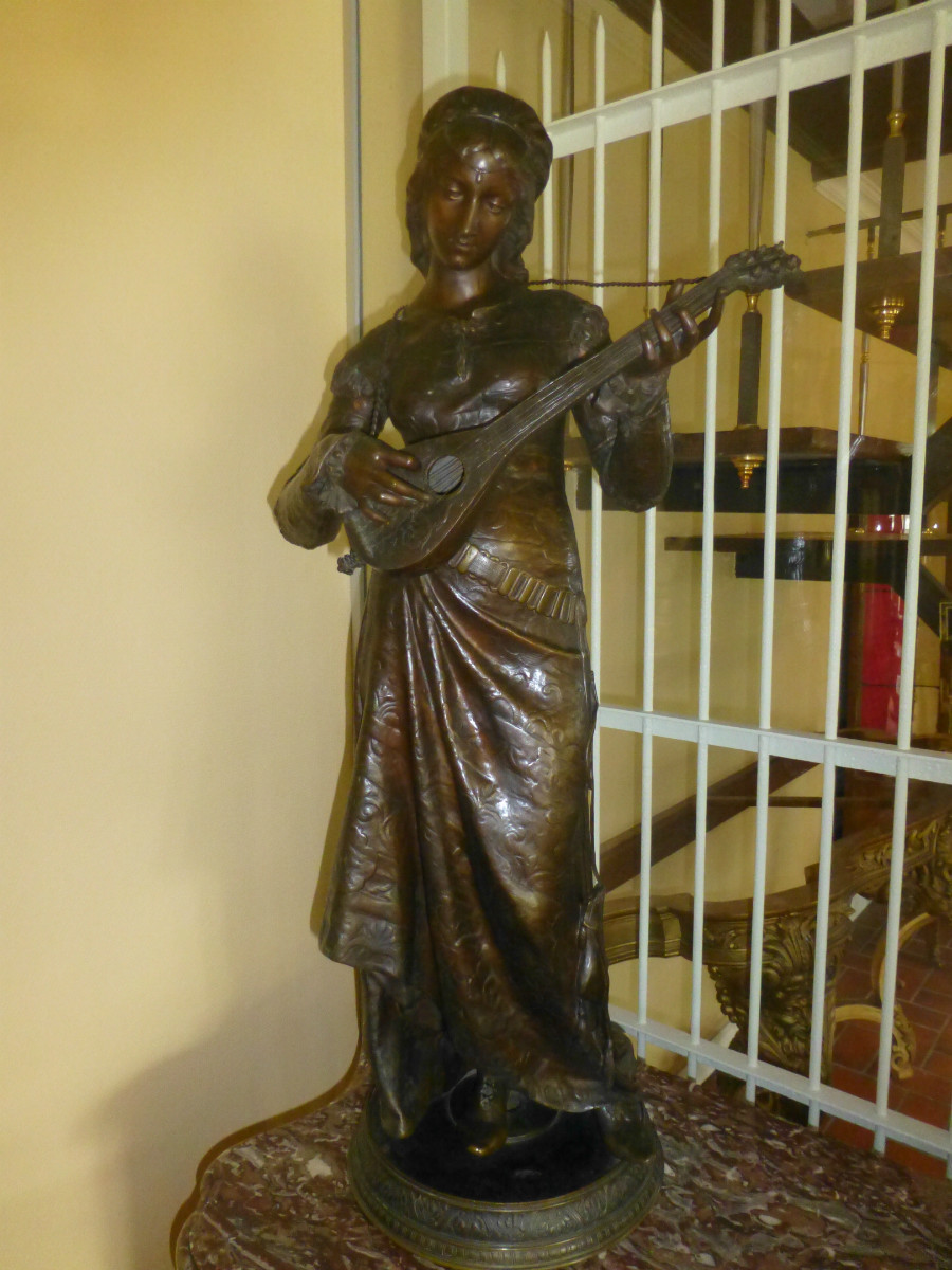 A large bronze sculpture